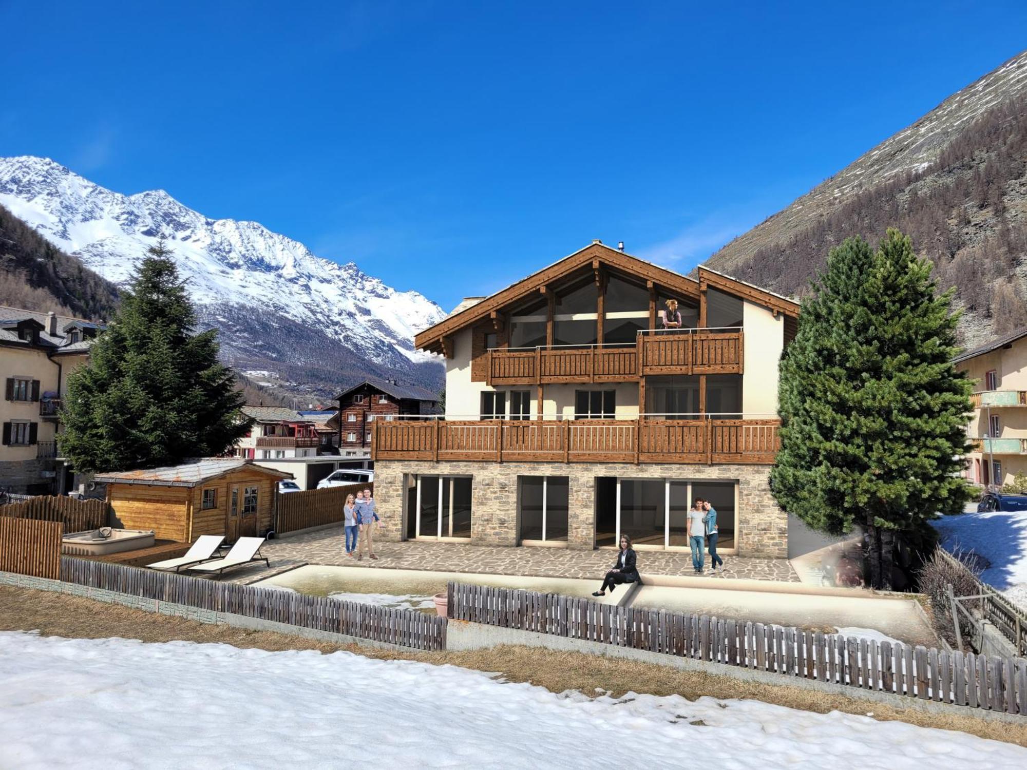Chalet Wiesengrund Edelweiss 6P Saas-Almagell Luaran gambar
